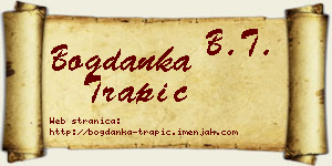 Bogdanka Trapić vizit kartica